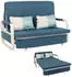 MCW MCW-M83 Schlafsofa mit Bettkasten 130x185cm, Stoff, dunkelblau (MCW-M83)