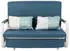 MCW MCW-M83 Schlafsofa mit Bettkasten 130x185cm, Stoff, dunkelblau (MCW-M83)