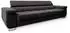 Masseno Mosine Schlafsofa Velours-Stoff Schwarz (MOSINE MONOLITH 95)