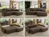 MKS Meble Cubo Ecksofa L-Form mit Schlaffunktion und Bettkasten, Velvet, Braun, 273x187cm