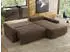 MKS Meble Cubo Ecksofa L-Form mit Schlaffunktion und Bettkasten, Velvet, Braun, 273x187cm