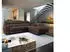 Masseno Noto R-S Ecksofa L-Form mit Schlaffunktion & Bettkasten, Velours, Braun, 267x190cm (NOTO R-S)