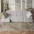 Masseno Teramo Ecksofa U-Form Schlaffunktion Bettkasten Schwarz Velours (TERAMO MONOLITH 95)