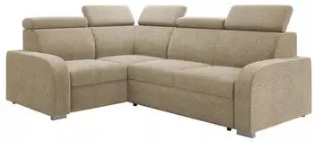 Mirjan24 Oslo 2rR1 80 Ecksofa L-Form mit Schlaffunktion, 250x200cm (Crown 02)