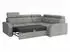 Mirjan24 Oslo 2rR1 80 Ecksofa L-Form mit Schlaffunktion, 250x200cm (Crown 02)