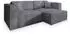 Masseno NERIO P Ecksofa L-Form mit Schlaffunktion & Bettkasten, Grau (NERIO P POSO 60)