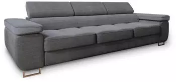 Masseno Mosine Schlafsofa Kordstoff Graphitfarben (MOSINE POSO 34)