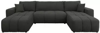 Mirjan24 Furyn U Ecksofa mit Schlaffunktion und Bettkasten, U-Form, 312x82x145cm