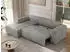 MKS Meble Trentino L Ecksofa L-Form Schlaffunktion Bettkasten Hellgrau Velvet (Trentino L)