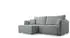 Selsey Kassian Ecksofa mit Schlaffunktion & Bettkasten, Hellgrau, Ottomane links (227x147cm)