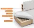 Beautysofa Oliver Ecksofa mit Schlaffunktion & Bettkasten, Bouclé, Hellgrün, L-Form links (Oliver)