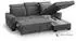Beautysofa Alex Mini Ecksofa mit Schlaffunktion & Bettkasten, L-Form links, Hellgrau (Voss 07)