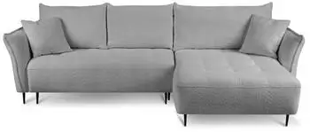 Beautysofa BARI Ecksofa mit Schlaffunktion und Bettkasten, Stoff, L-Form, 276x158cm (Catch me 24)