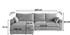 Masseno Foril P Ecksofa L-Form mit Schlaffunktion & Bettkasten, Kordstoff, Gelb, 265x178cm (POSO 01)