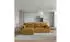 Masseno Foril P Ecksofa L-Form mit Schlaffunktion & Bettkasten, Kordstoff, Gelb, 265x178cm (POSO 01)