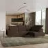 Masseno LERMA R-S Ecksofa L-Form mit Schlaffunktion & Bettkasten, Velours, Braun, 253x190cm (LERMA R-S MONOLITH 29)