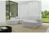 ALTDECOR IREA-U1 Wohnlandschaft U-Form Textil Hellgrau 301x165x80cm