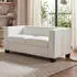 MCW Lille-S-K-2 2-Sitzer Loungesofa Kunstleder, weiß (Lille-S-K-2)