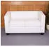 MCW Lille-S-K-2 2-Sitzer Loungesofa Kunstleder, weiß (Lille-S-K-2)