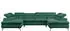 MKS Peter U Wohnlandschaft 6-Sitzer U-Form Türkis 346x76x208cm