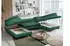 MKS Peter U Wohnlandschaft 6-Sitzer U-Form Türkis 346x76x208cm