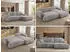 MKS Meble OVO L Ecksofa mit Schlaffunktion & Bettkasten, Hellgrau Plüsch, L-Form, 271x195cm