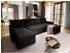 Masseno TRES Ecksofa U-Form Schlaffunktion Bettkasten Kordstoff Schwarz (TRES POSO 135)