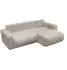 Lookway Move Ecksofa mit Schlaffunktion und Bettkasten, Textil Creme, 247x143cm (800001289521)
