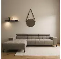 DOMO collection Ecksofa "Trento L-Form, mit Kufenfu&szlig; oder Einzelfu&szlig;" whlw.