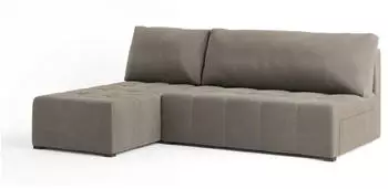 Masseno DOMIRA Ecksofa L-Form mit Schlaffunktion & Bettkasten, Beige, 200x141cm (DOMIRA PAROS 02)