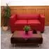 MCW Lille-S-2 2-Sitzer Loungesofa Leder, Rot (Lille-S-2)