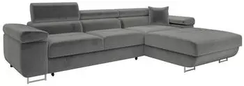 Mirjan24 Torezio Mini Ecksofa mit Schlaffunktion und Bettkasten, L-Form, 280x170cm