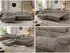 MKS Meble Pablo L Ecksofa Cord Grau, Schlaffunktion, Bettkasten, L-Form