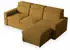 Masseno PADWA Ecksofa L-Form mit Schlaffunktion & Bettkasten, Kordstoff, Gelb (PADWA POSO 01)