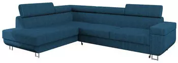 Mirjan24 Fonti Cord Ecksofa mit Schlaffunktion und Bettkasten, L-Form 253x188cm