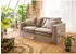 Massivmoebel24 Kingston Hussensofa 2-Sitzer Polyester beige 196x108x76cm (68-920-100-0200)
