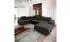 Masseno Casone L-S Wohnlandschaft U-Form Velours Schwarz mit Schlaffunktion 345x90x202cm