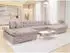 Mirjan24 Alia Premium Ecksofa U-Form Schlaffunktion, Hellrosa, Textil (Alia Premium)