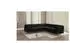 S-Style Möbel Nova Chesterfield Ecksofa Samt Schwarz Goldene Metallfüße 264x264cm