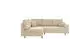 S-Style Möbel Trygve Ecksofa Chenille Beige, Ottomane links, 231x81cm