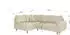S-Style Möbel Trygve Ecksofa Chenille Beige, Ottomane links, 231x81cm