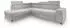 Masseno Alvoro L-S Ecksofa L-Form Hellgrau Bouclé-Stoff mit Schlaffunktion (ALVORO L-S QUELLE 83)
