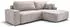 Beautysofa TORRE Ecksofa L-Form mit Schlaffunktion & Bettkasten, Hellbeige (Velo 621)