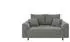 S-Style Möbel Leif 2-Sitzer Sofa Bouclé-Stoff Holzfüße skandinavischer Stil Grau (Leif)