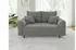 S-Style Möbel Leif 2-Sitzer Sofa Bouclé-Stoff Holzfüße skandinavischer Stil Grau (Leif)