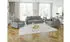 S-Style Möbel Leif 2-Sitzer Sofa Bouclé-Stoff Holzfüße skandinavischer Stil Grau (Leif)