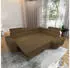 Masseno Alvoro R-S Ecksofa L-Form mit Schlaffunktion & Bettkasten, Orange, Bouclé (ALVORO R-S QUELLE 17)