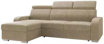 Mirjan24 Oslo 2rLC Ecksofa L-Form mit Schlaffunktion, Bettkasten, Beige, 235x170cm (800001165274)