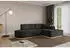 ALTDECOR IREA-L1 Ecksofa L-Form Velvet 232x165x80cm Schwarz (IREA-L1)