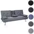 MCW MCW-F60 3-Sitzer Schlafsofa Textil dunkelgrau 166x97cm (MCW-F60)